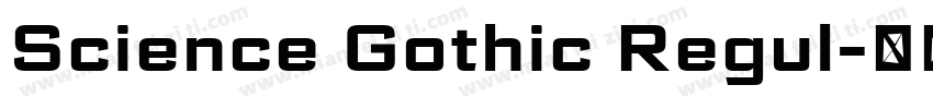 Science Gothic Regul字体转换